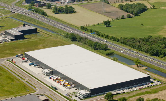 Luchtfoto ontwikkeling Timberland in Almelo
