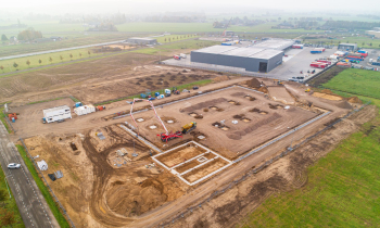Intralox Wehl bouwupdate luchtfoto 